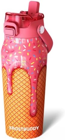 24oz Insulated Water Bottle - Straw & Chug Lid - Leak-Proof | Sip-or-chug dual lid | Ice-cold for 24+ hours | Cup-holder friendly | Durable & easy to clean - Colors A