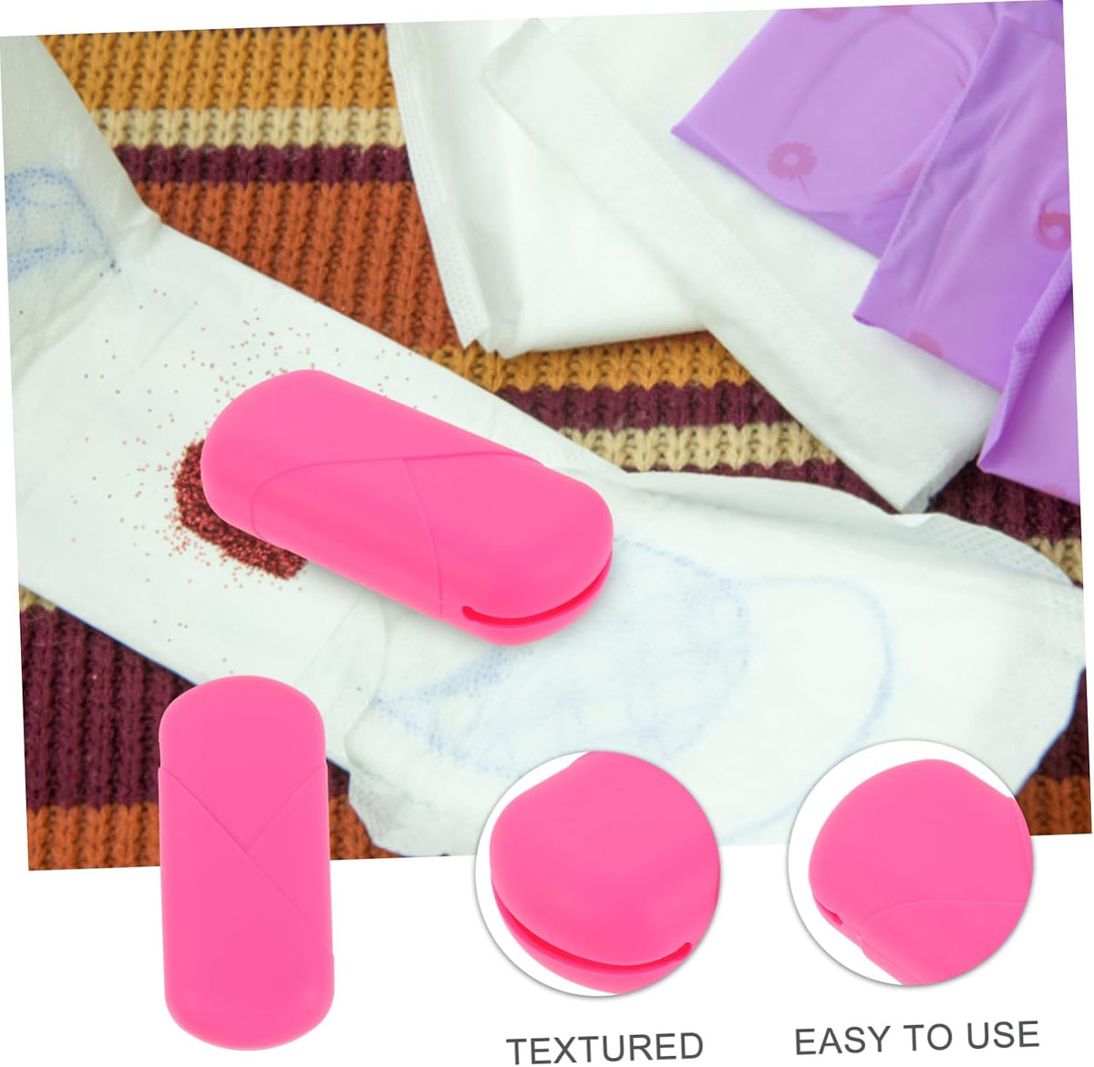 Reusable Silicone Storage Box for Cups and Period Supplies Female Organizer Smooth Easy to Clean Design