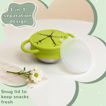 13.5oz Stainless Steel Snack Cups for Toddlers and Babies 2PCs