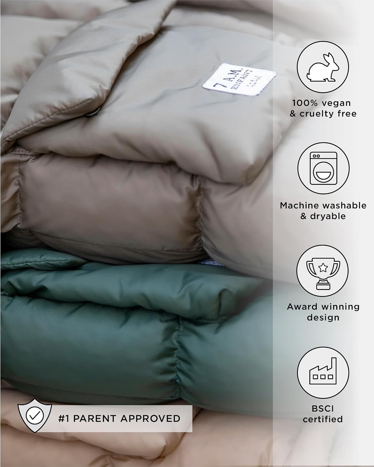 Enfant Blanket 212 Evolution, Universal Adjustable Footmuff, 6M-4T