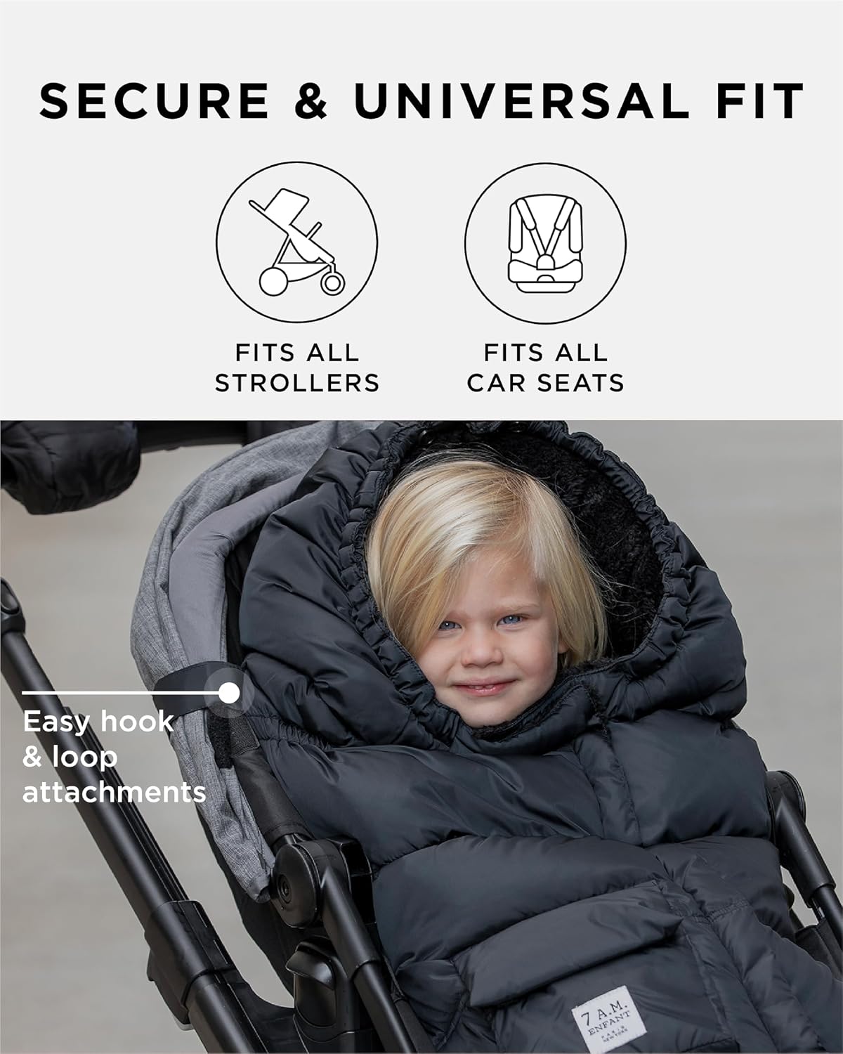 Enfant Blanket 212 Evolution, Universal Adjustable Footmuff, 6M-4T