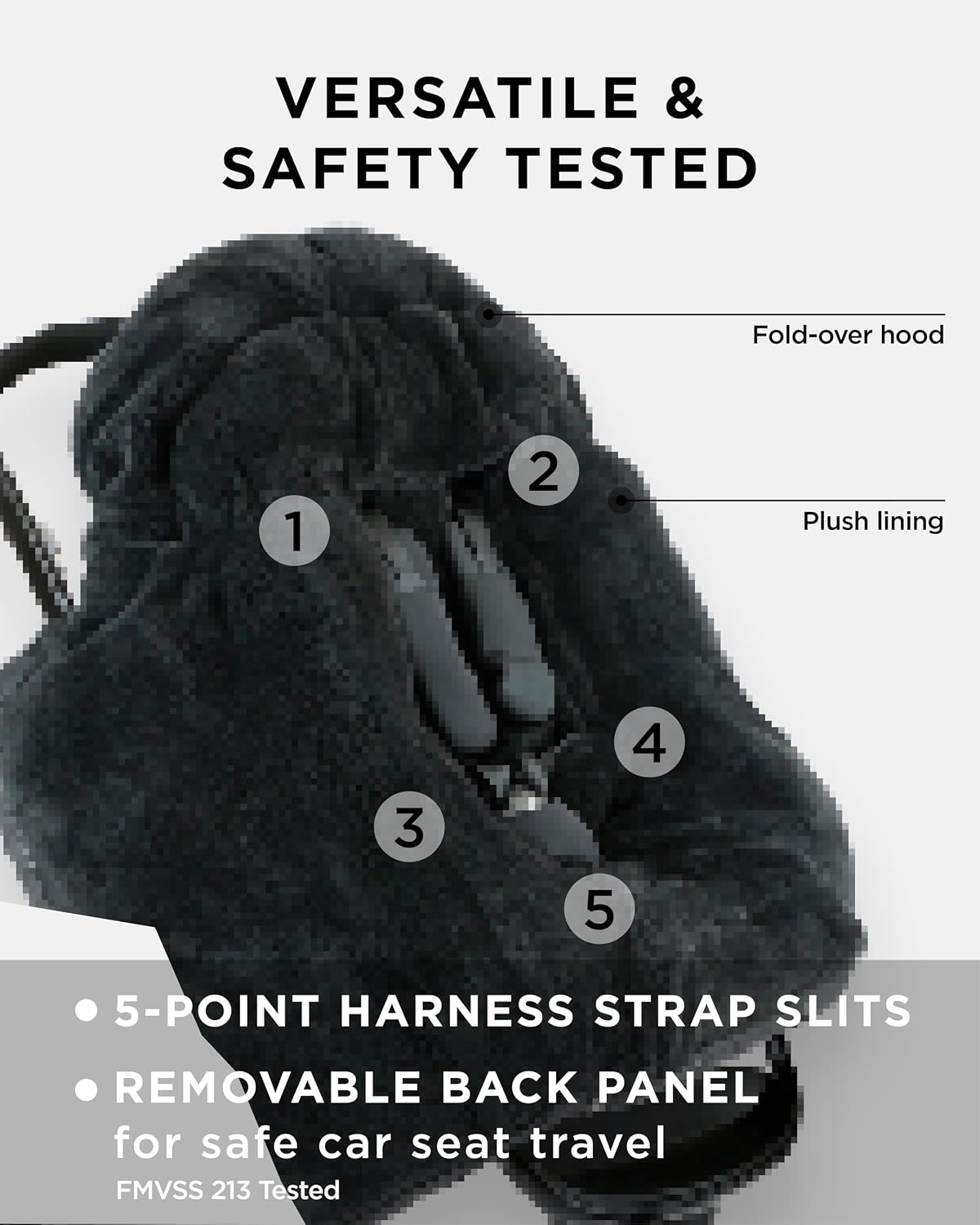 Enfant Blanket 212 Evolution, Universal Adjustable Footmuff, 6M-4T