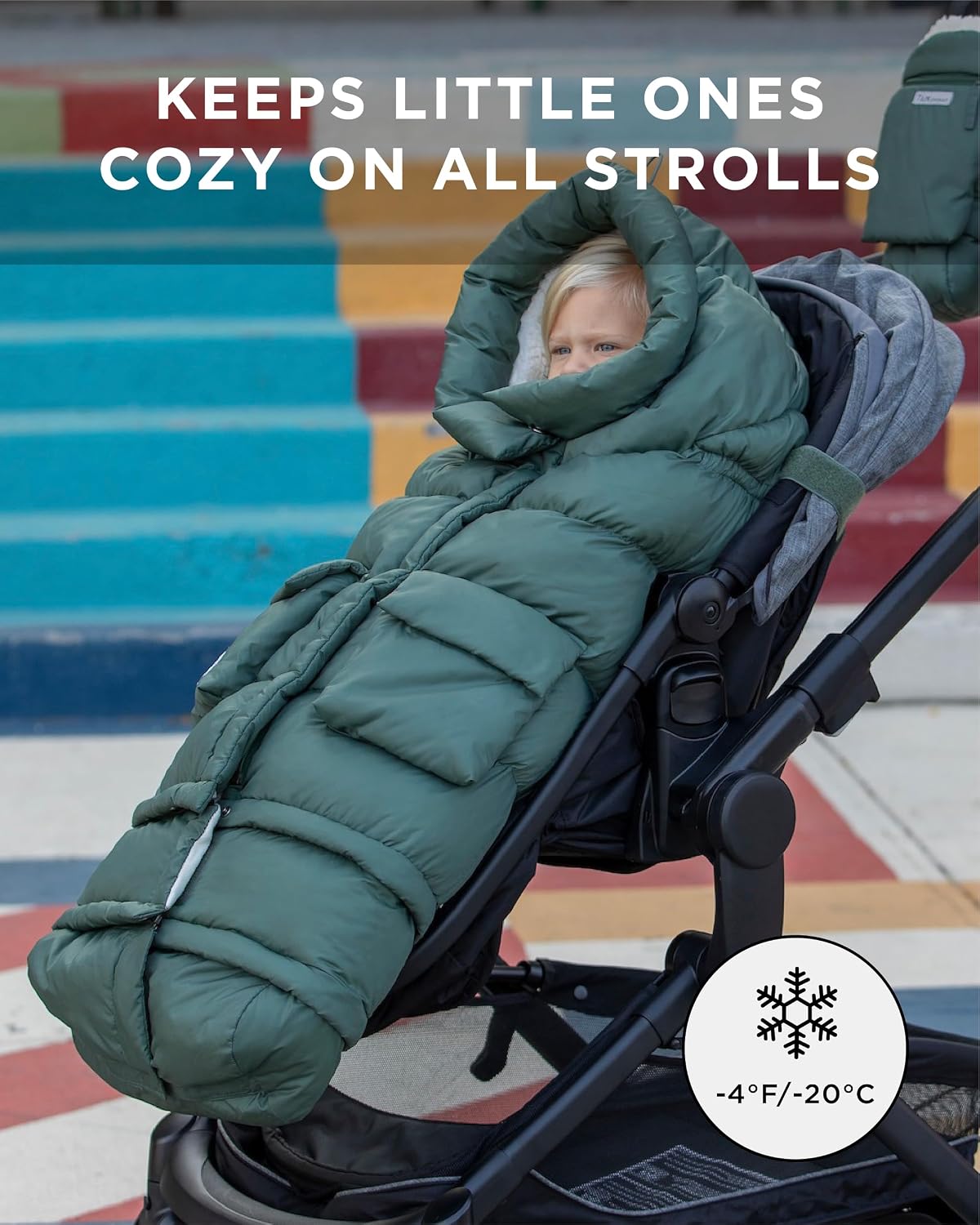 Enfant Blanket 212 Evolution, Universal Adjustable Footmuff, 6M-4T