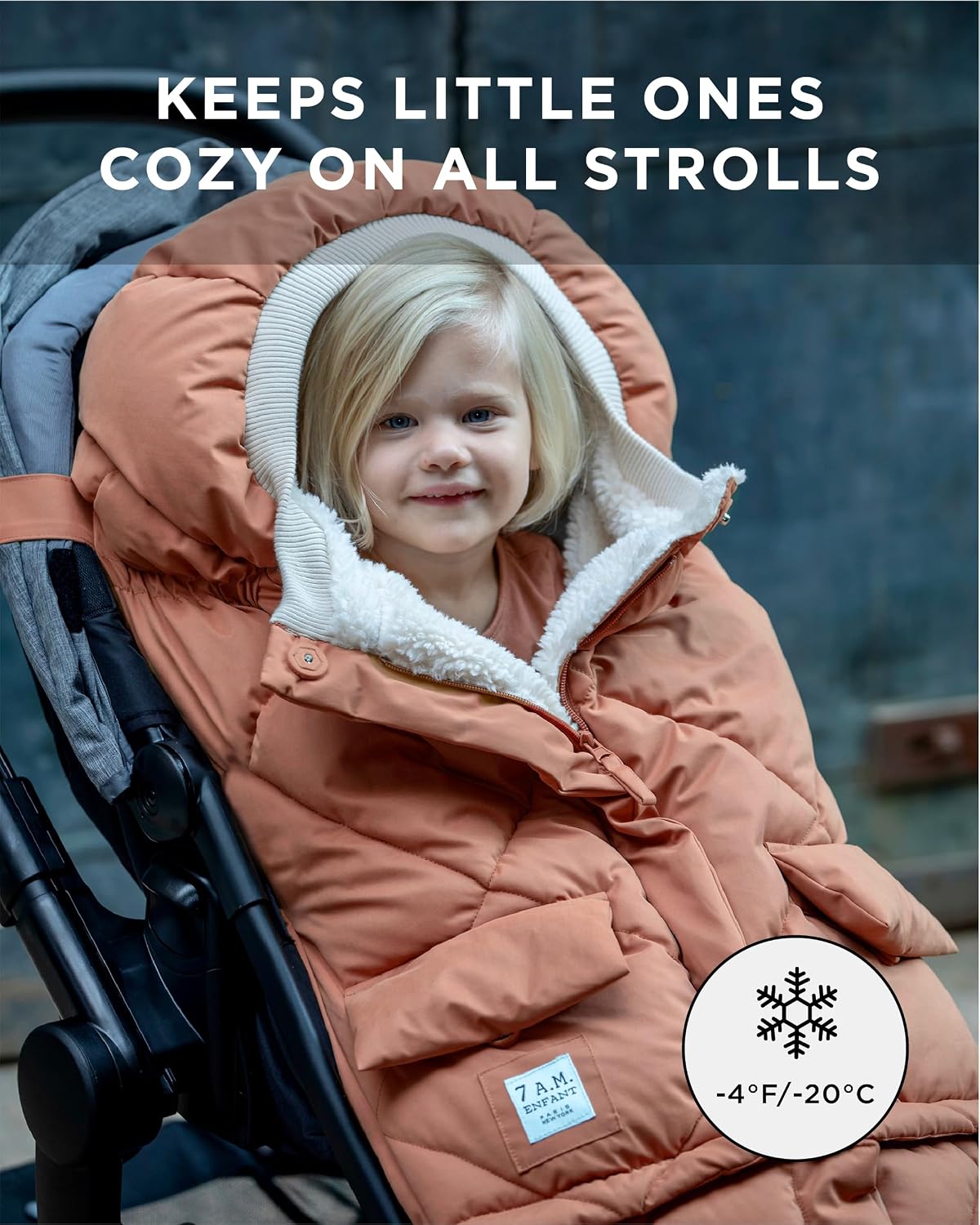 Enfant Blanket 212 Evolution, Universal Adjustable Footmuff, 6M-4T
