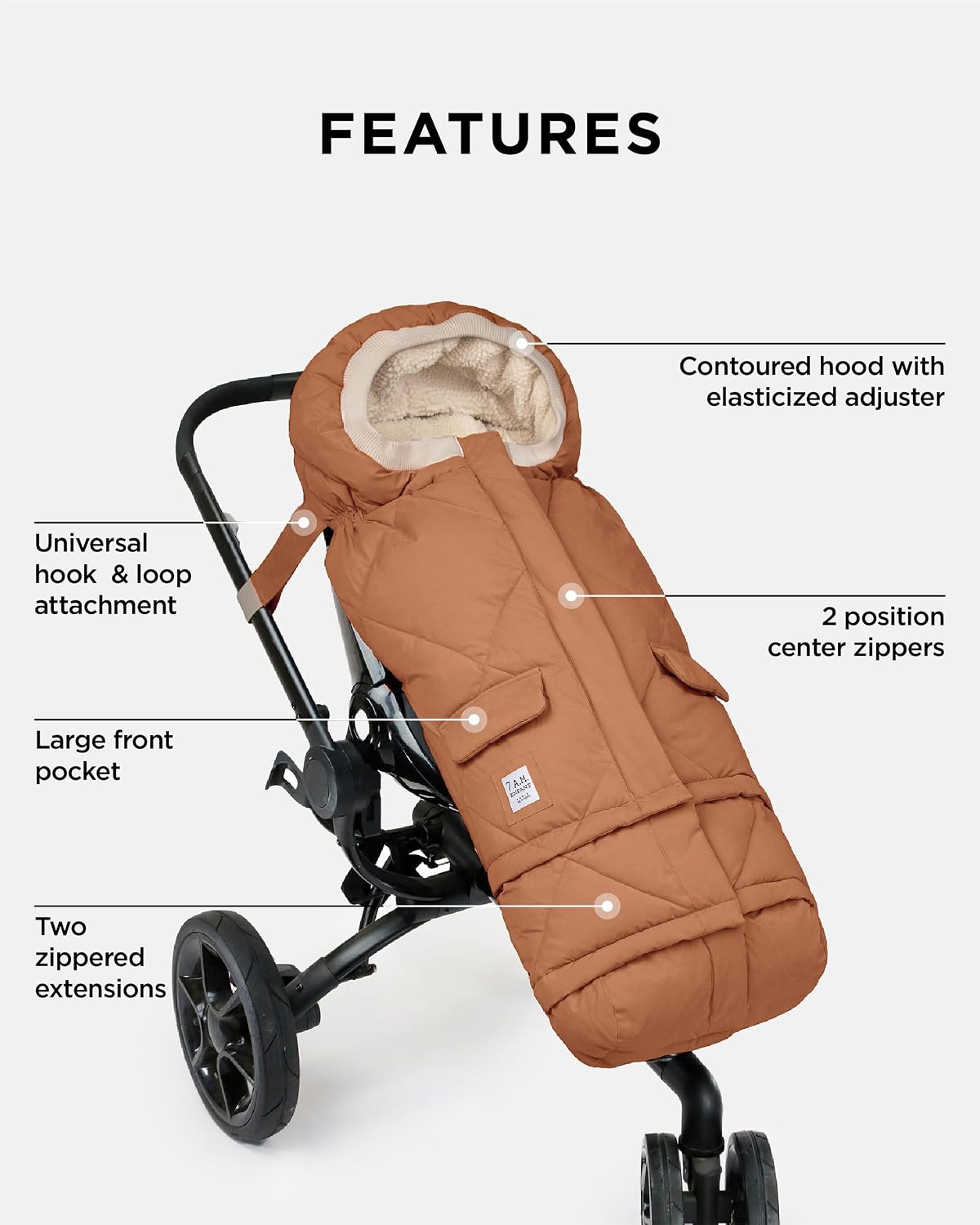 Enfant Blanket 212 Evolution, Universal Adjustable Footmuff, 6M-4T