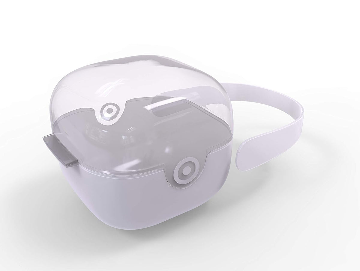 BPA-Free baby pacifier holder & Nipple Shield Cases - Set of 3 Clear Pacifier case for diaper bag & Stroller - Pacifier Box for Travel - Keeps Baby’s Binkies Clean and Accessible