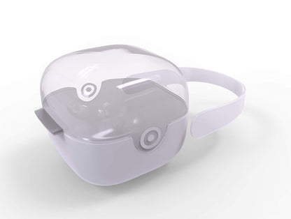 BPA-Free baby pacifier holder & Nipple Shield Cases - Set of 3 Clear Pacifier case for diaper bag & Stroller - Pacifier Box for Travel - Keeps Baby’s Binkies Clean and Accessible