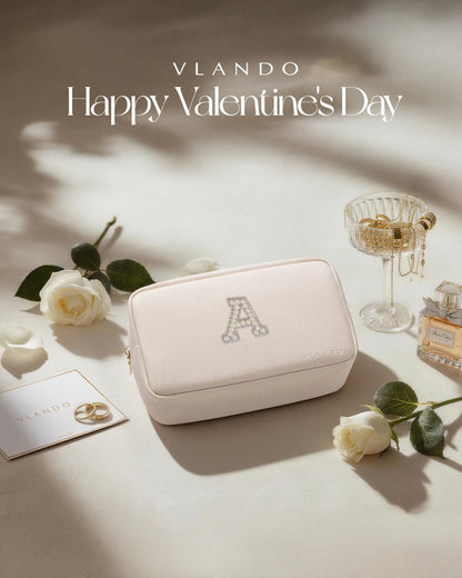 Makeup Bag for Toiletries with Separate Brush Storage,Apricot Pink