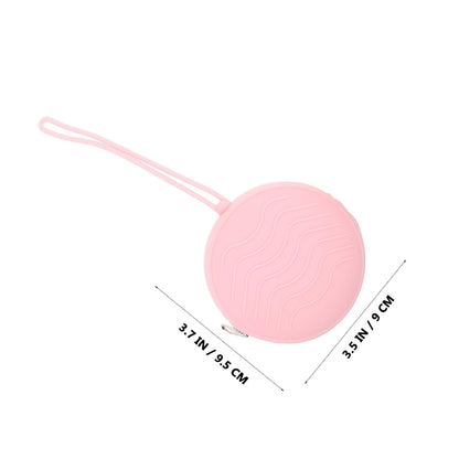 Silicone Case Holder Portable Soother Storage Box for Newborn Boys and Travel Protective Pacifier Bag in Mica Gray, Cherry Blossom Pink, and Lilac Purple