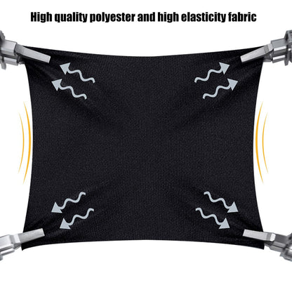 4-Sided Breathable Sunshade Fence Canopy Compatible for Wonderfold W4/W2 Wagon Stroller,Lightweight Cotton Sunshade Net (Black)