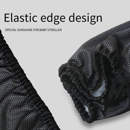 Baby Stroller Sun Shade Stroller Canopy Cover for Sun, Universal Breathable Baby Stroller Blackout Cover Stroller Shade Extender Baby Car Seat Carrier Sunshade Pram Umbrella Stroller Shade-Dark Shade