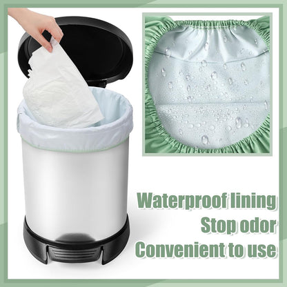2 Pack Reusable Diaper Pail Liner Bags Hangable Pail Liner with Strap Washable Cloth Diaper Liners Waterproof Cloth Diaper Wet Bag Pail Pouch for Cloth Diaper, Dirty Diapers, Laundry and Garbage