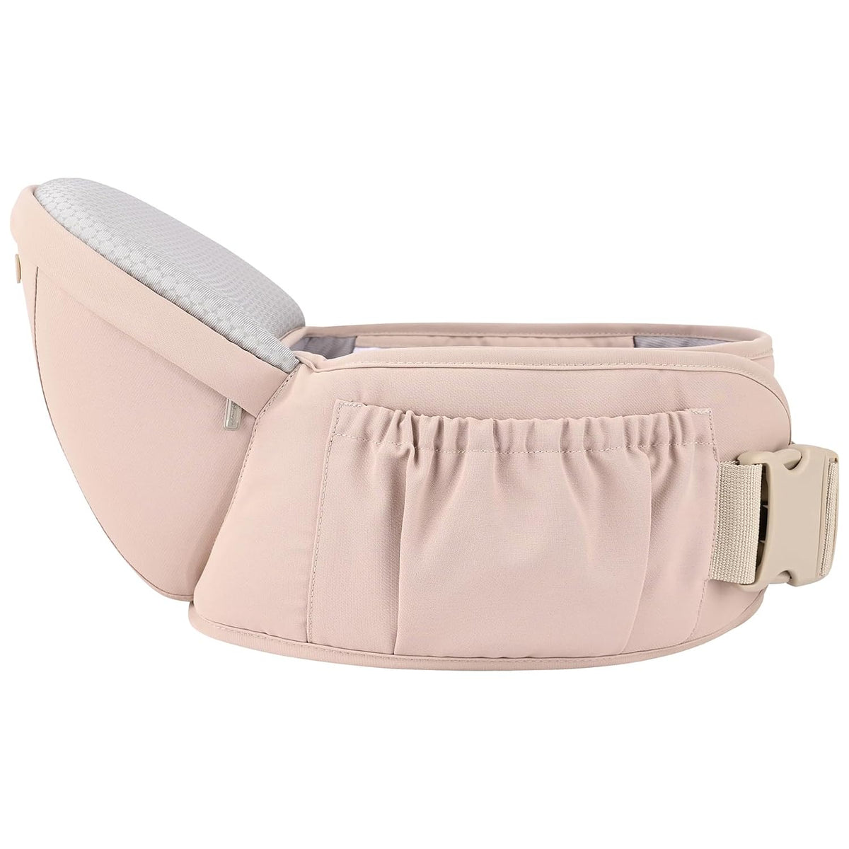 Baby Carrier with Hip Seat,All-Position Breathable Mesh Hip Seat & Carrier 0-36Months with Head Hood, 3 PCS Cotton Pads, Waist Extender,Storage Bag & Pacifier Case,Pink