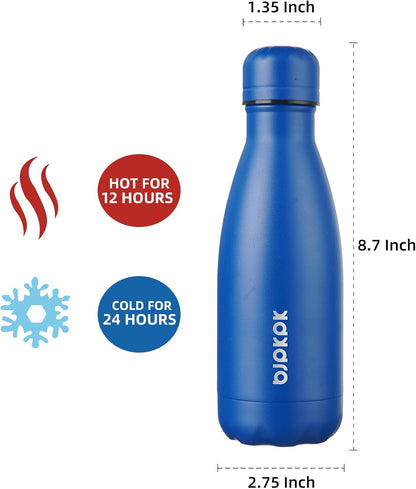 25 oz Insulated Stainless Steel Water Bottle, Metal Sports Flask | Double Wall Vacuum, Leak Proof, Keeps Hot/Cold, BPA Free, Dishwasher Safe, Cupholder Friendly, Travel, Lake Blue - Colors A