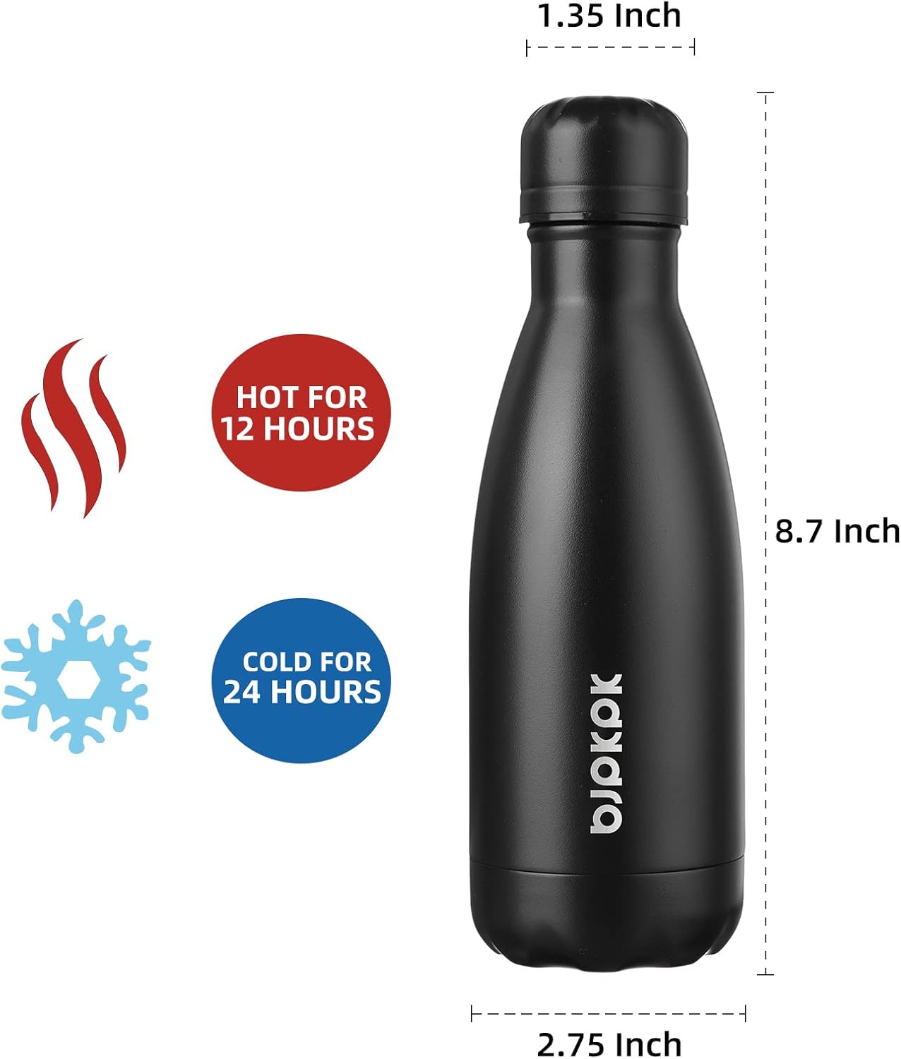 25 oz Insulated Stainless Steel Water Bottle, Metal Sports Flask | Double Wall Vacuum, Leak Proof, Keeps Hot/Cold, BPA Free, Dishwasher Safe, Cupholder Friendly, Travel, Lake Blue - Colors A