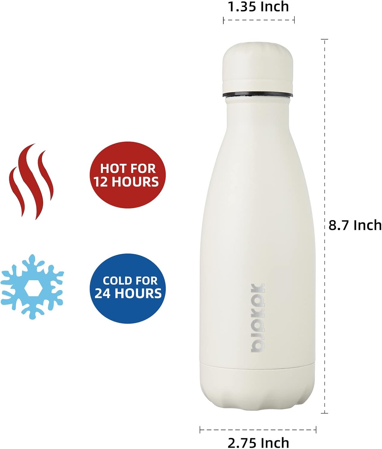25 oz Insulated Stainless Steel Water Bottle, Metal Sports Flask | Double Wall Vacuum, Leak Proof, Keeps Hot/Cold, BPA Free, Dishwasher Safe, Cupholder Friendly, Travel, Lake Blue - Colors A