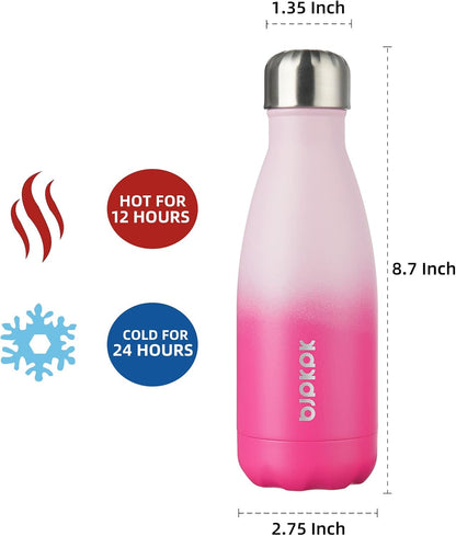 25 oz Insulated Stainless Steel Water Bottle, Metal Sports Flask | Double Wall Vacuum, Leak Proof, Keeps Hot/Cold, BPA Free, Dishwasher Safe, Cupholder Friendly, Travel, Lake Blue - Colors A