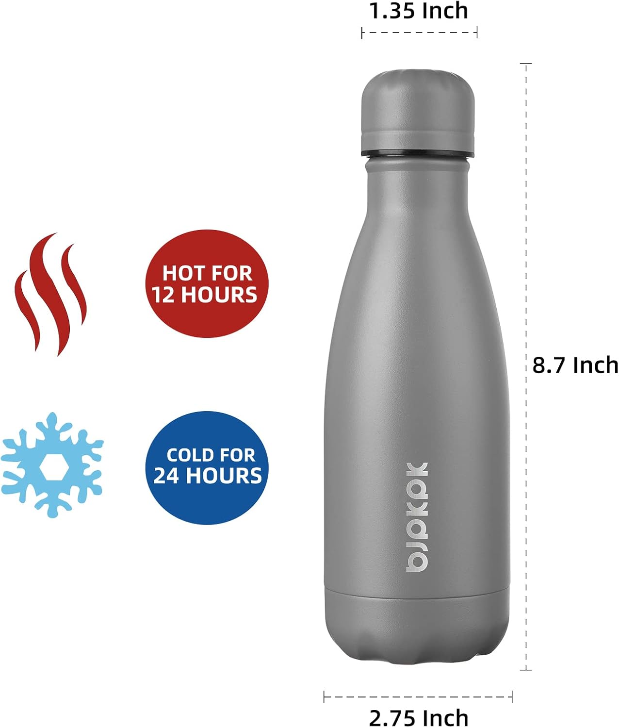 25 oz Insulated Stainless Steel Water Bottle, Metal Sports Flask | Double Wall Vacuum, Leak Proof, Keeps Hot/Cold, BPA Free, Dishwasher Safe, Cupholder Friendly, Travel, Lake Blue - Colors A