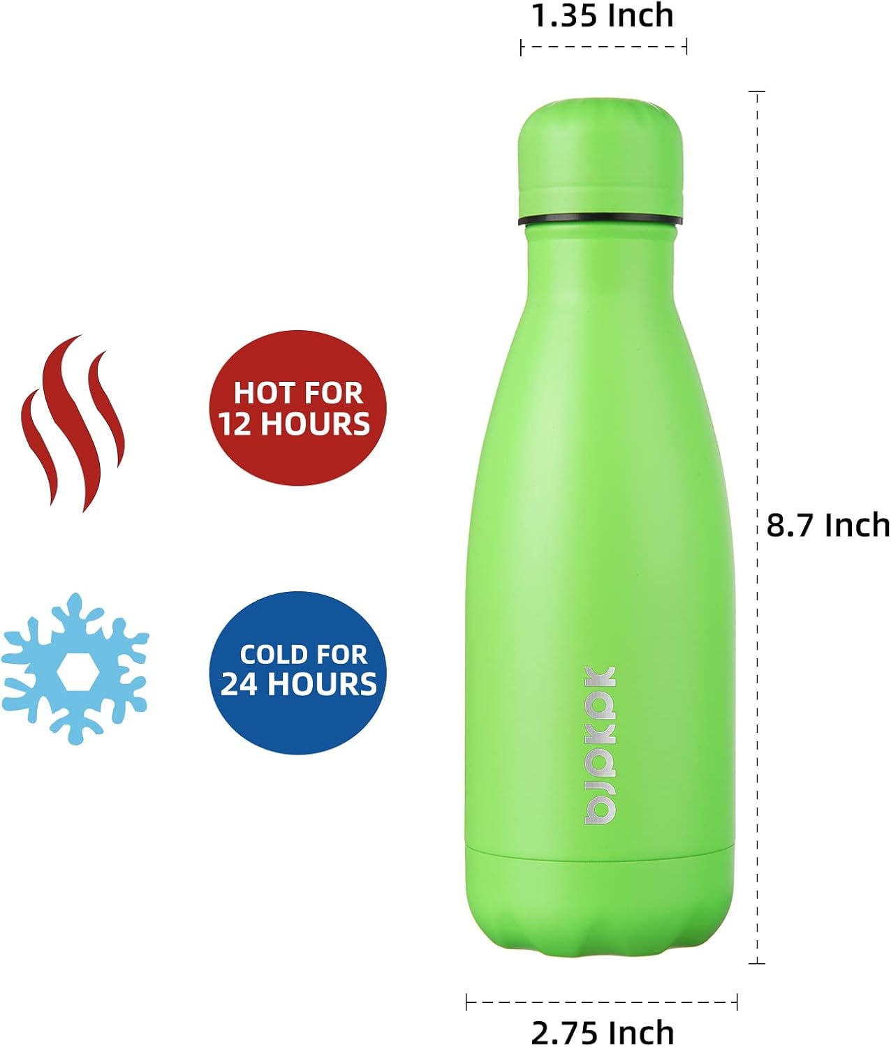 25 oz Insulated Stainless Steel Water Bottle, Metal Sports Flask | Double Wall Vacuum, Leak Proof, Keeps Hot/Cold, BPA Free, Dishwasher Safe, Cupholder Friendly, Travel, Lake Blue - Colors A