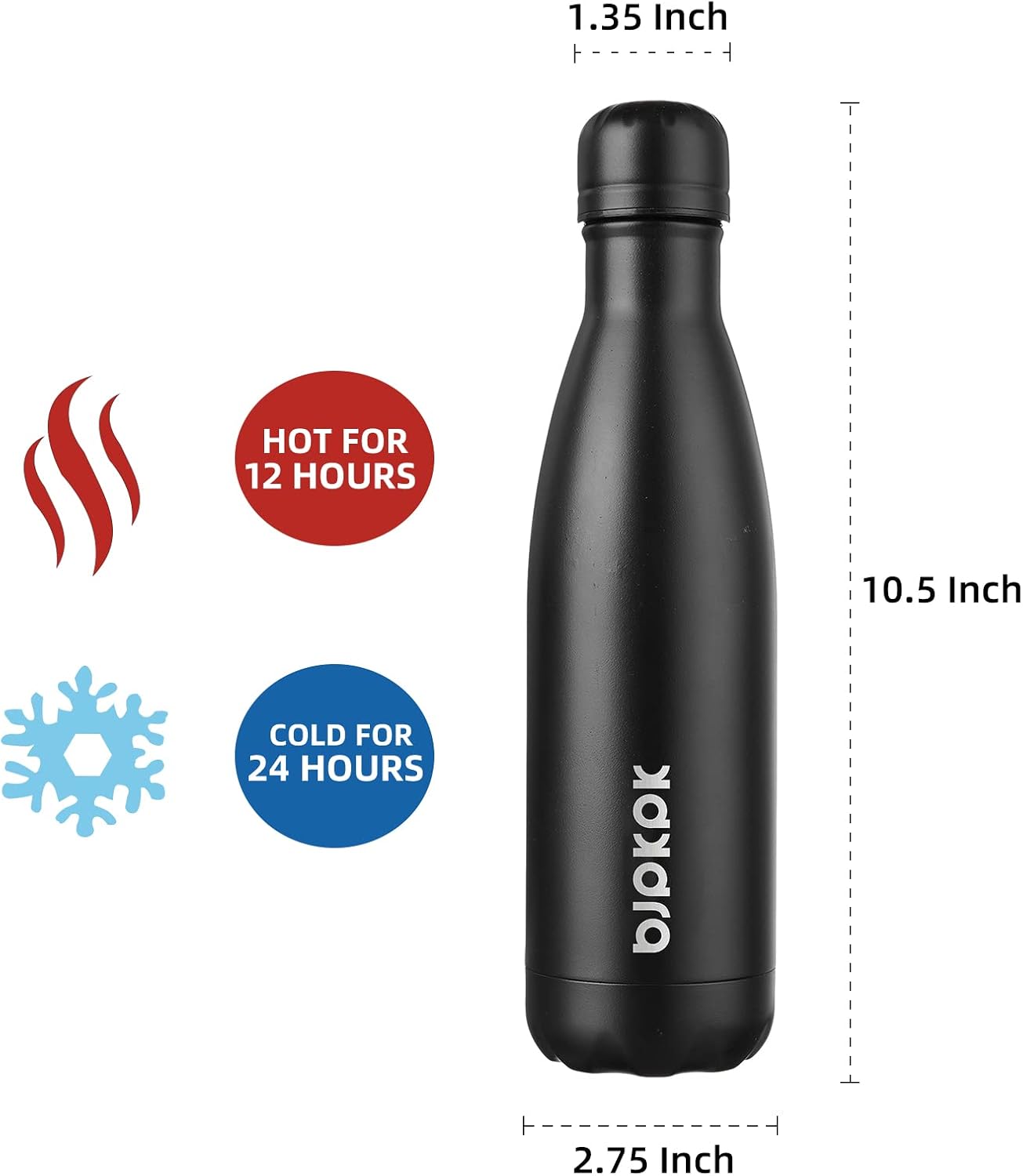 25 oz Insulated Stainless Steel Water Bottle, Metal Sports Flask | Double Wall Vacuum, Leak Proof, Keeps Hot/Cold, BPA Free, Dishwasher Safe, Cupholder Friendly, Travel, Lake Blue - Colors A