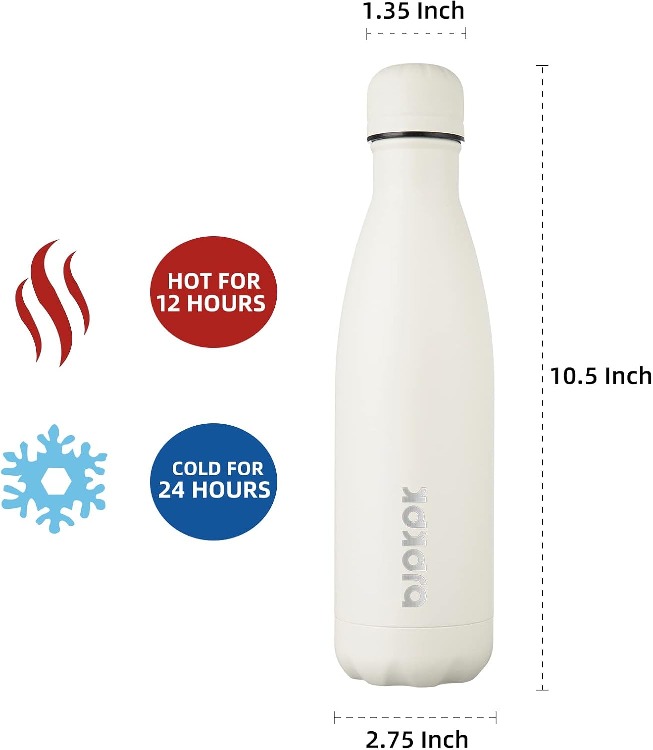 25 oz Insulated Stainless Steel Water Bottle, Metal Sports Flask | Double Wall Vacuum, Leak Proof, Keeps Hot/Cold, BPA Free, Dishwasher Safe, Cupholder Friendly, Travel, Lake Blue - Colors A