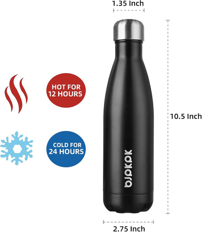25 oz Insulated Stainless Steel Water Bottle, Metal Sports Flask | Double Wall Vacuum, Leak Proof, Keeps Hot/Cold, BPA Free, Dishwasher Safe, Cupholder Friendly, Travel, Lake Blue - Colors A