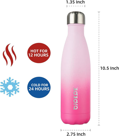 25 oz Insulated Stainless Steel Water Bottle, Metal Sports Flask | Double Wall Vacuum, Leak Proof, Keeps Hot/Cold, BPA Free, Dishwasher Safe, Cupholder Friendly, Travel, Lake Blue - Colors A