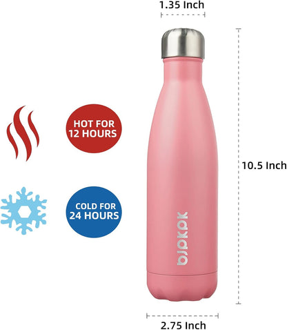25 oz Insulated Stainless Steel Water Bottle, Metal Sports Flask | Double Wall Vacuum, Leak Proof, Keeps Hot/Cold, BPA Free, Dishwasher Safe, Cupholder Friendly, Travel, Lake Blue - Colors A