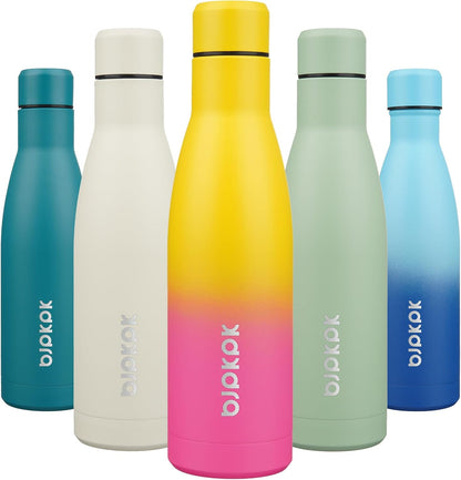 25 oz Insulated Stainless Steel Water Bottle, Metal Sports Flask | Double Wall Vacuum, Leak Proof, Keeps Hot/Cold, BPA Free, Dishwasher Safe, Cupholder Friendly, Travel, Lake Blue - Colors A