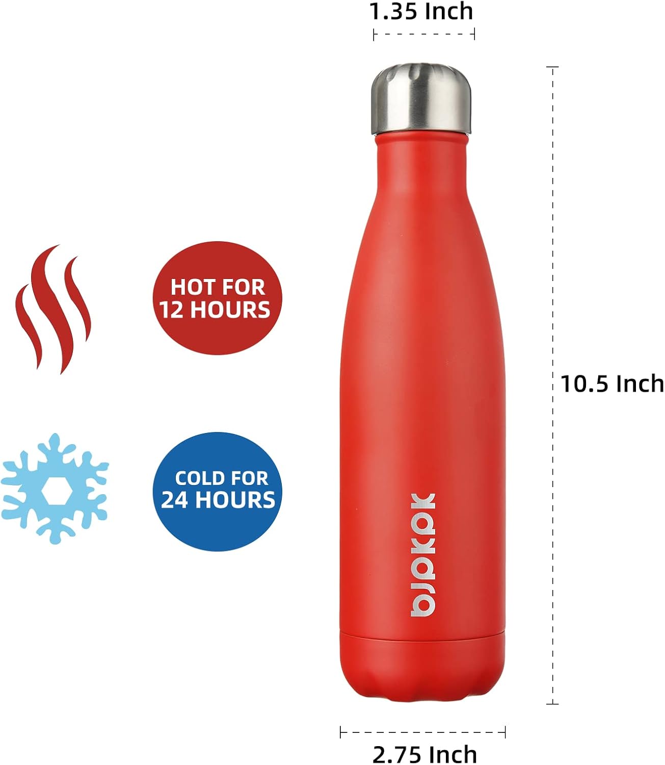 25 oz Insulated Stainless Steel Water Bottle, Metal Sports Flask | Double Wall Vacuum, Leak Proof, Keeps Hot/Cold, BPA Free, Dishwasher Safe, Cupholder Friendly, Travel, Lake Blue - Colors A
