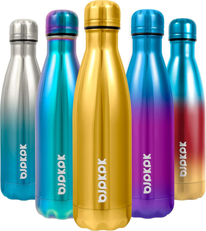 25 oz Insulated Stainless Steel Water Bottle, Metal Sports Flask | Double Wall Vacuum, Leak Proof, Keeps Hot/Cold, BPA Free, Dishwasher Safe, Cupholder Friendly, Travel, Lake Blue - Colors A