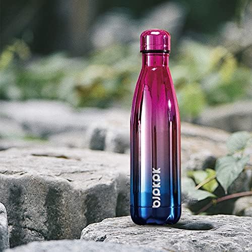 25 oz Insulated Stainless Steel Water Bottle, Metal Sports Flask | Double Wall Vacuum, Leak Proof, Keeps Hot/Cold, BPA Free, Dishwasher Safe, Cupholder Friendly, Travel, Lake Blue - Colors A