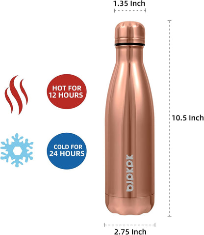 25 oz Insulated Stainless Steel Water Bottle, Metal Sports Flask | Double Wall Vacuum, Leak Proof, Keeps Hot/Cold, BPA Free, Dishwasher Safe, Cupholder Friendly, Travel, Lake Blue - Colors A