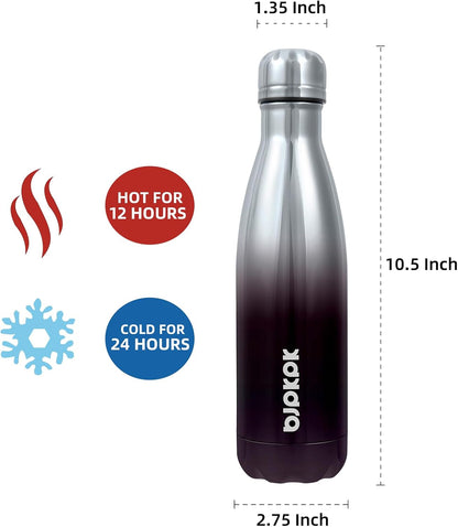 25 oz Insulated Stainless Steel Water Bottle, Metal Sports Flask | Double Wall Vacuum, Leak Proof, Keeps Hot/Cold, BPA Free, Dishwasher Safe, Cupholder Friendly, Travel, Lake Blue - Colors A