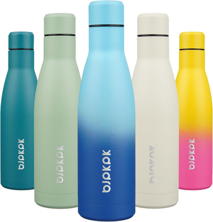 25 oz Insulated Stainless Steel Water Bottle, Metal Sports Flask | Double Wall Vacuum, Leak Proof, Keeps Hot/Cold, BPA Free, Dishwasher Safe, Cupholder Friendly, Travel, Lake Blue - Colors A