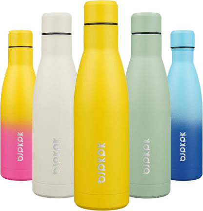 25 oz Insulated Stainless Steel Water Bottle, Metal Sports Flask | Double Wall Vacuum, Leak Proof, Keeps Hot/Cold, BPA Free, Dishwasher Safe, Cupholder Friendly, Travel, Lake Blue - Colors A