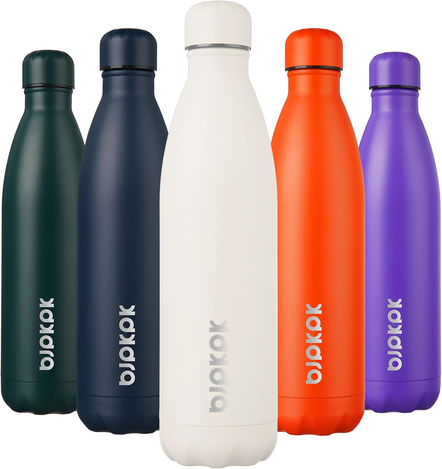 25 oz Insulated Stainless Steel Water Bottle, Metal Sports Flask | Double Wall Vacuum, Leak Proof, Keeps Hot/Cold, BPA Free, Dishwasher Safe, Cupholder Friendly, Travel, Lake Blue - Colors A