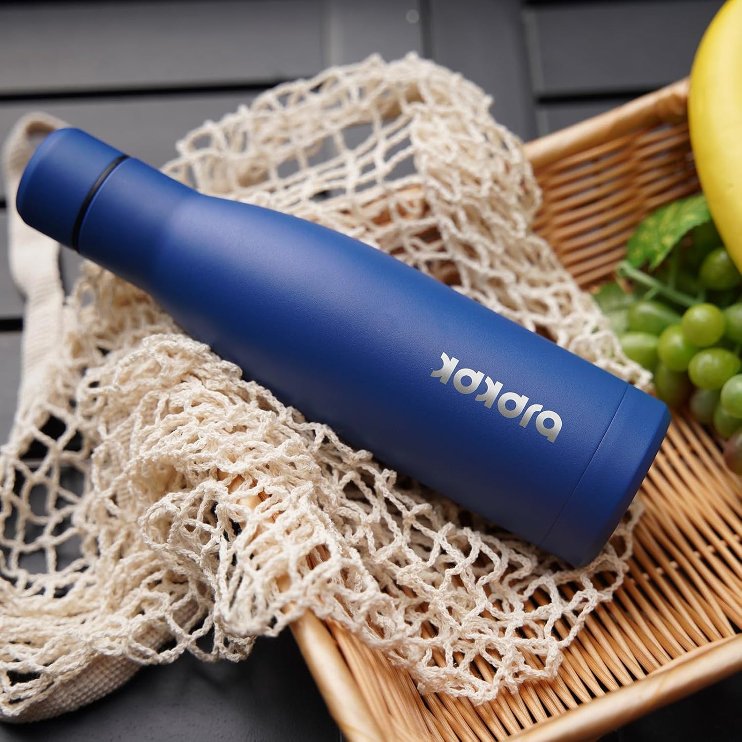 25 oz Insulated Stainless Steel Water Bottle, Metal Sports Flask | Double Wall Vacuum, Leak Proof, Keeps Hot/Cold, BPA Free, Dishwasher Safe, Cupholder Friendly, Travel, Lake Blue - Colors A