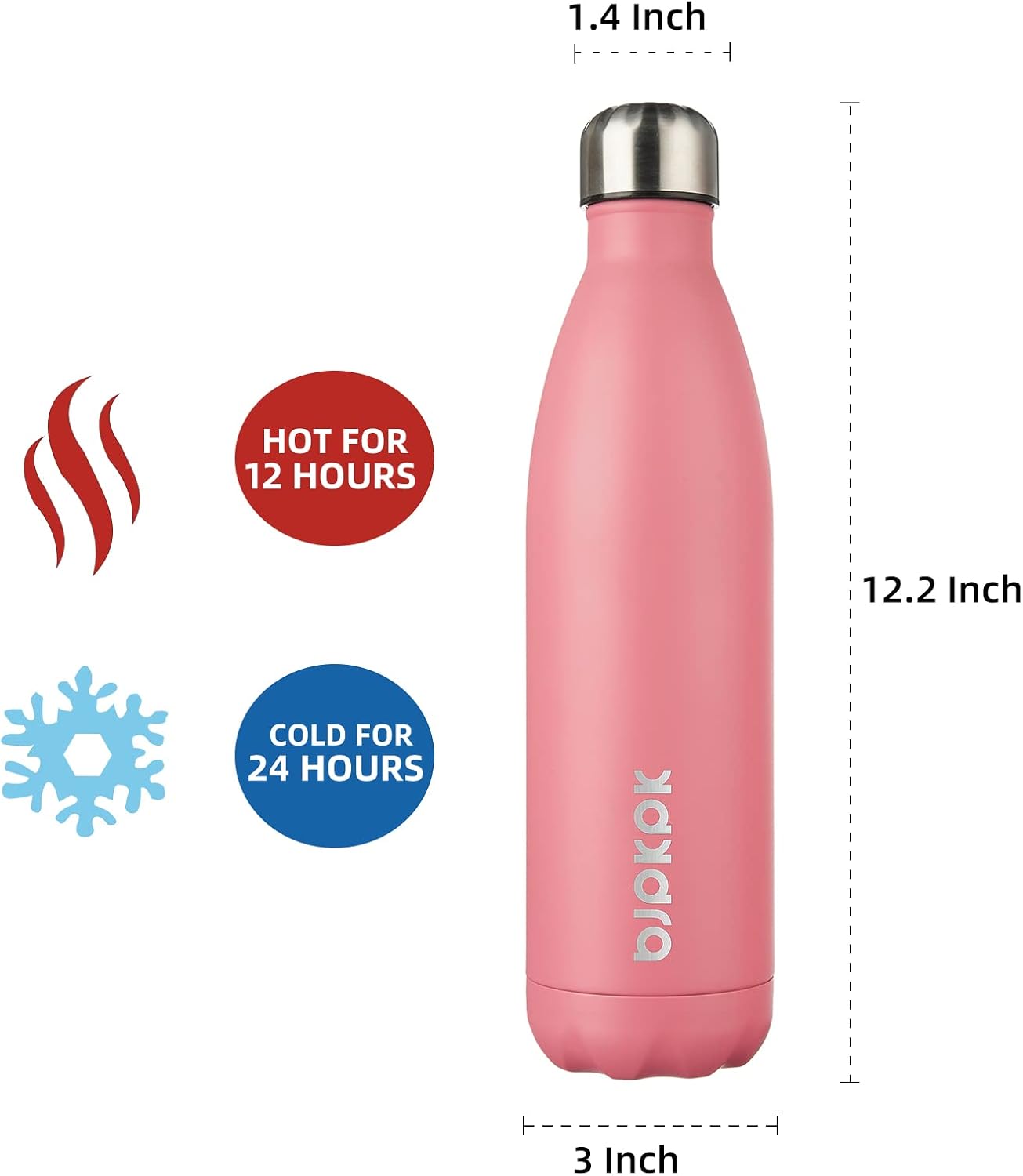 25 oz Insulated Stainless Steel Water Bottle, Metal Sports Flask | Double Wall Vacuum, Leak Proof, Keeps Hot/Cold, BPA Free, Dishwasher Safe, Cupholder Friendly, Travel, Lake Blue - Colors A