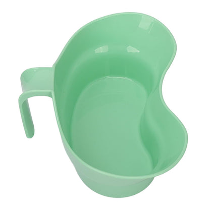 880ml Multi Use Basin with Handle Inward Curved Cup for Bedside Use Mouth Rinsing and Liquid Collection