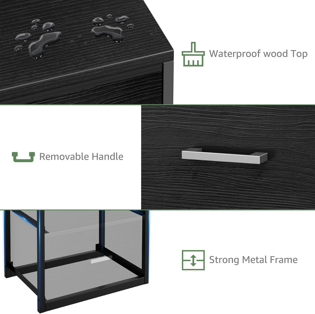 Stackable Storage Drawers Closet Organizers and Storage Fabric White 2 Drawer Dresser for Bedroom 2 Packs Modern