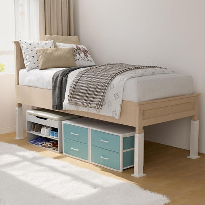 Stackable Storage Drawers Closet Organizers and Storage Fabric White 2 Drawer Dresser for Bedroom 2 Packs Modern