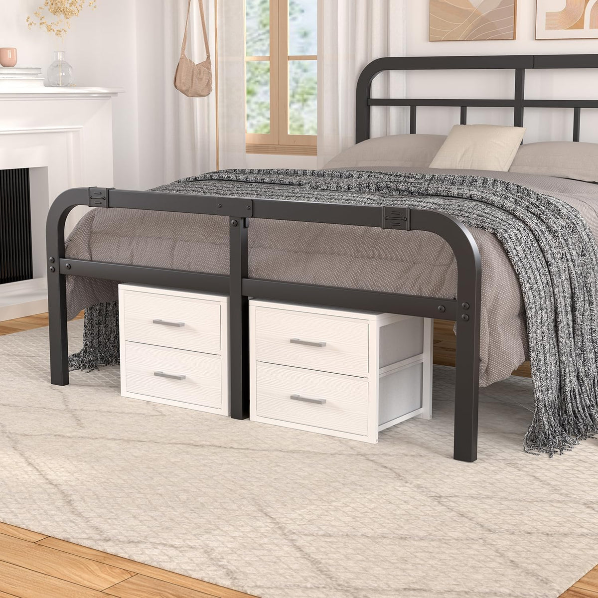 Stackable Storage Drawers Closet Organizers and Storage Fabric White 2 Drawer Dresser for Bedroom 2 Packs Modern