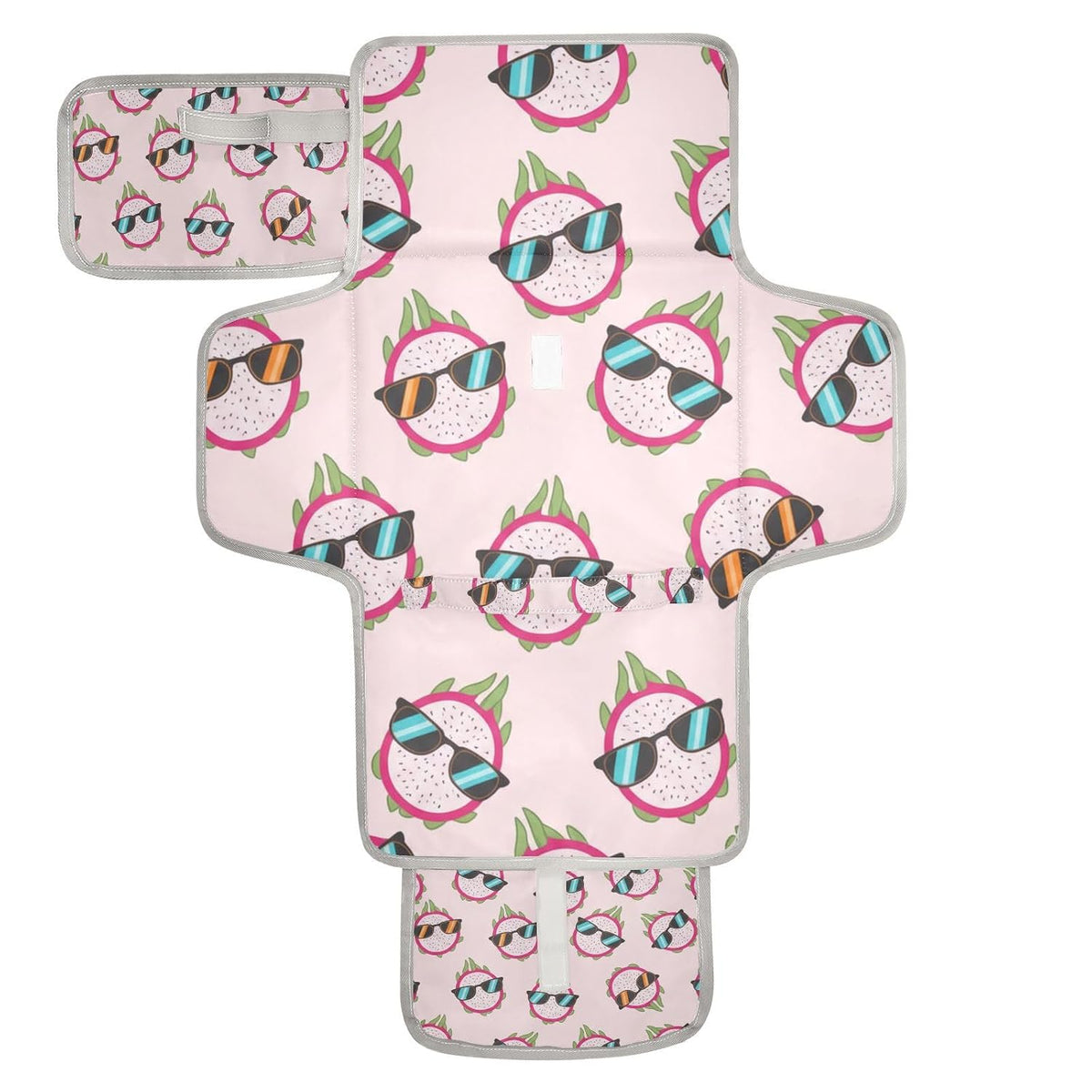 Dragonfruit Sunglasses Print Portable Diaper Changing Pad Daycare