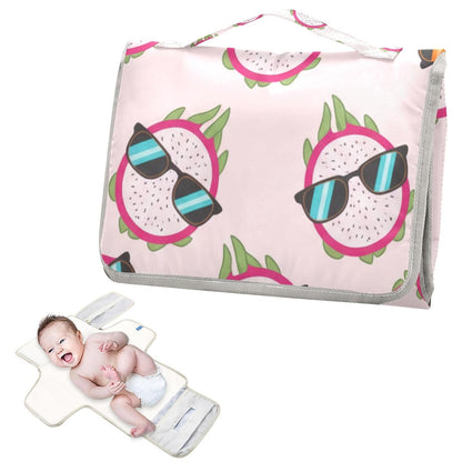 Dragonfruit Sunglasses Print Portable Diaper Changing Pad Daycare