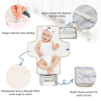 Dragonfruit Sunglasses Print Portable Diaper Changing Pad Daycare