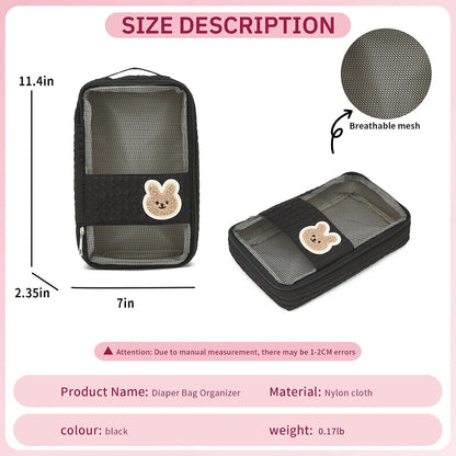 Diaper Bag Organizer Pouches - 2 Pack, Small Diaper Bag Mini Purse