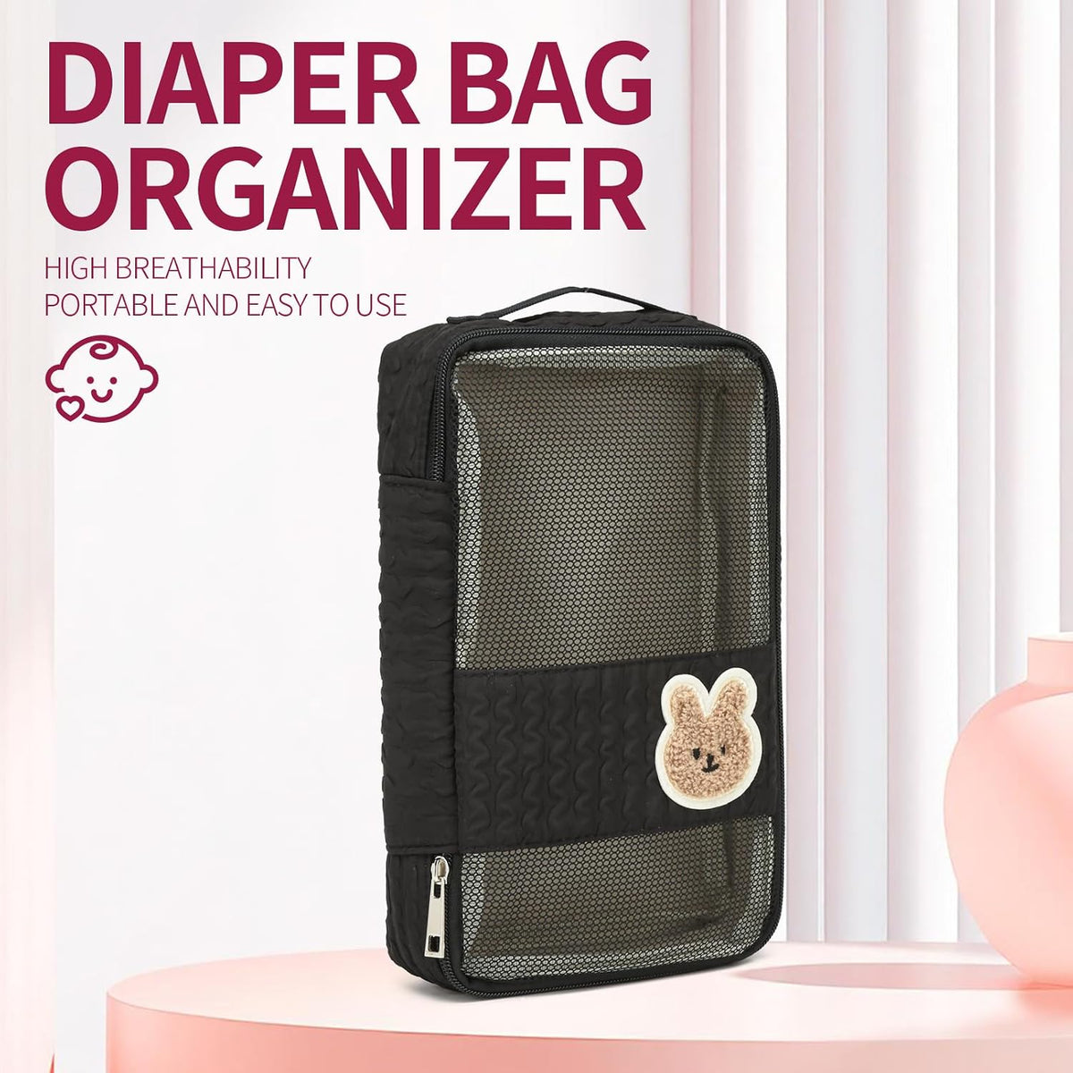 Diaper Bag Organizer Pouches - 2 Pack, Small Diaper Bag Mini Purse