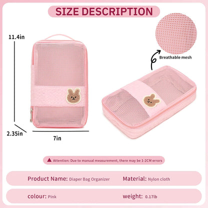 Diaper Bag Organizer Pouches - 2 Pack, Small Diaper Bag Mini Purse