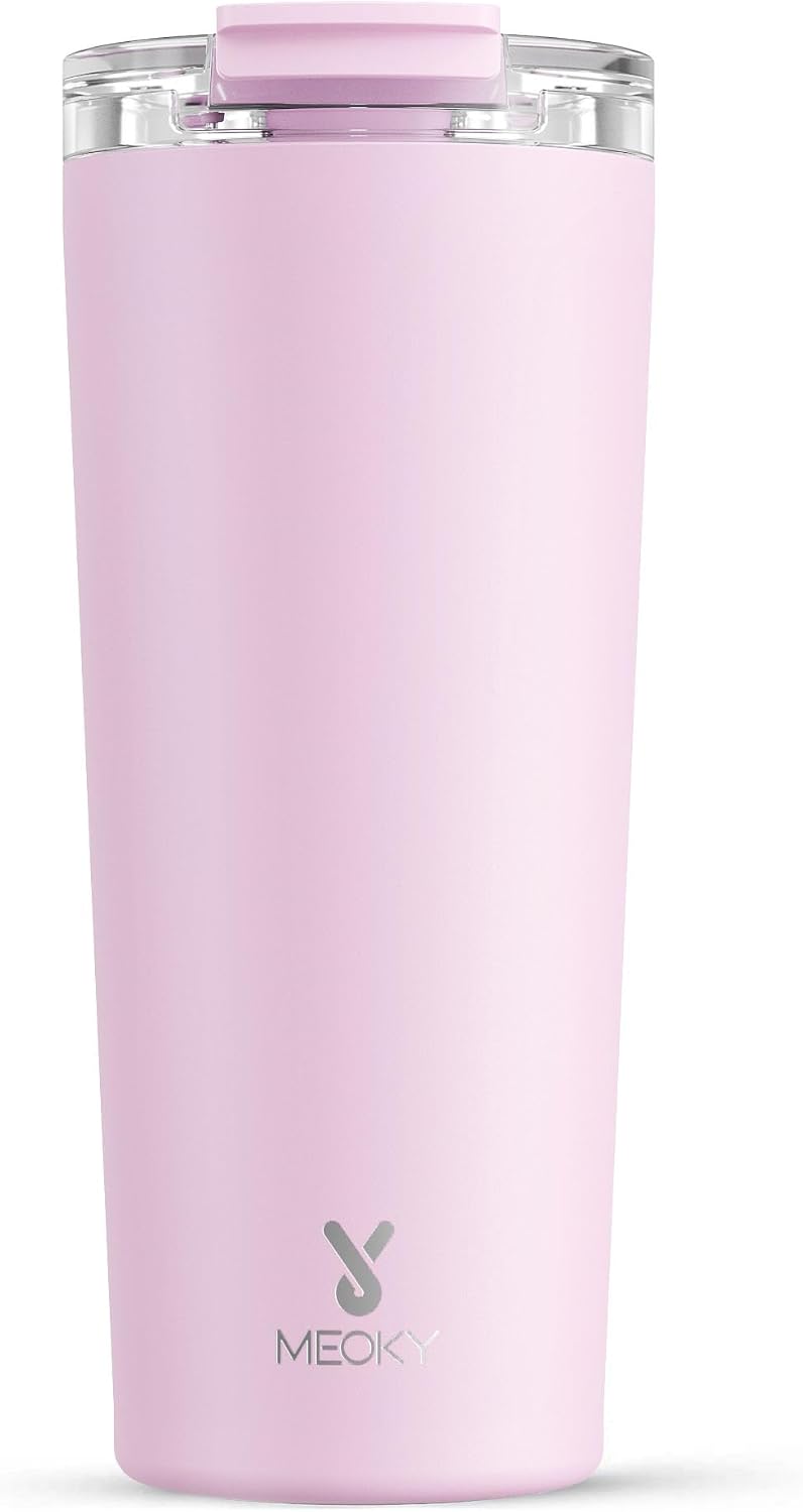 24 oz Insulated Travel Coffee Mug: Leak Proof Lid, Sea | Stainless Steel Coffee Tumbler, Keeps Hot for 8 Hours or Cold for 24 Hours, Fits in Car Cup Holder, BPA Free